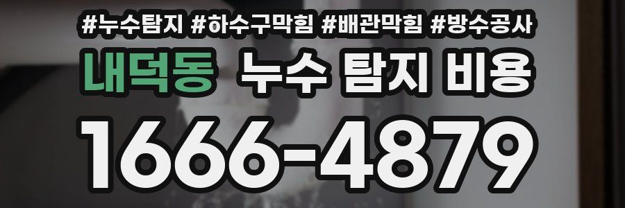 내덕동 누수 탐지 비용