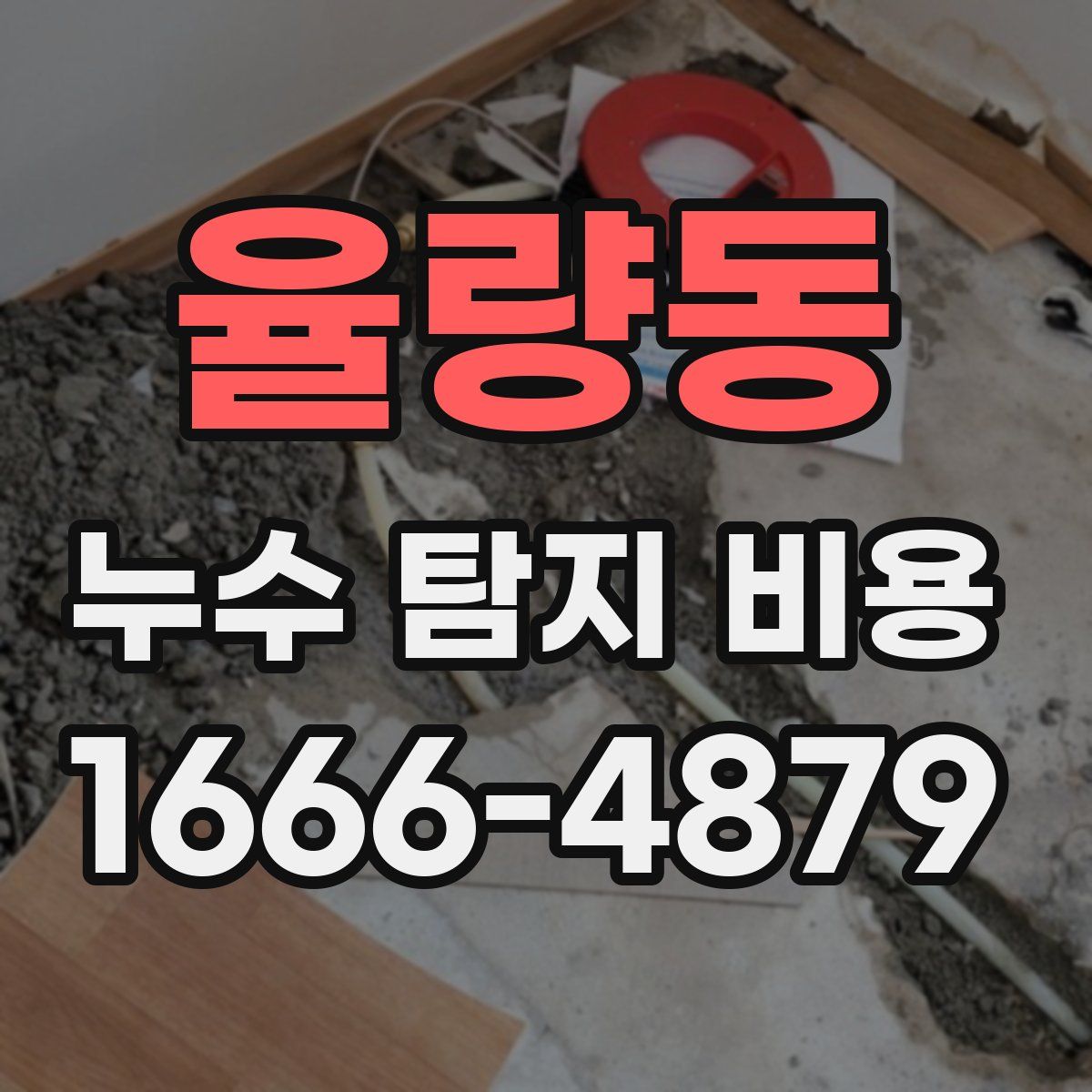 율량동 누수 탐지 비용