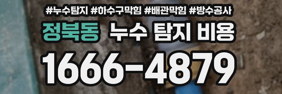 정북동 누수 탐지 비용