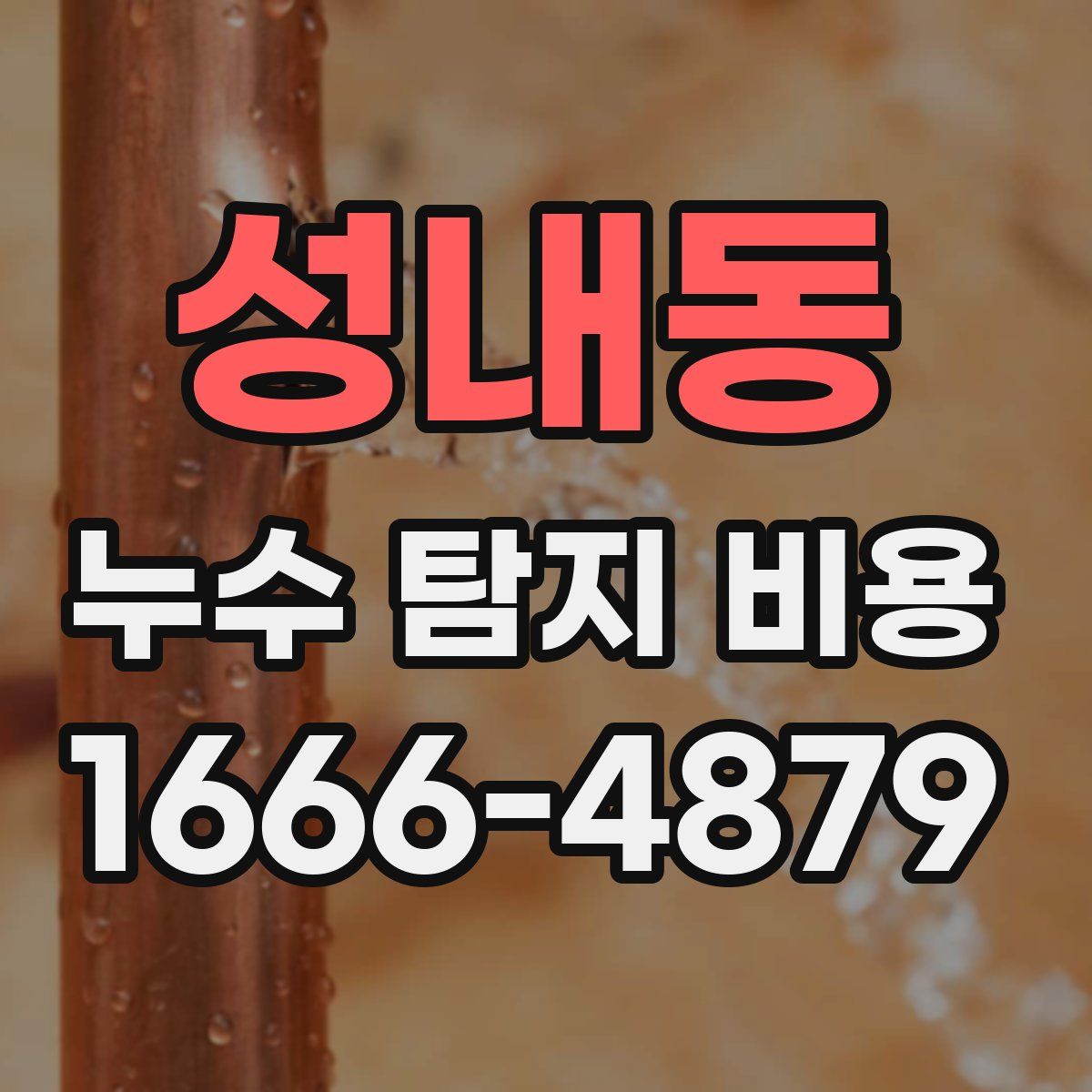 성내동 누수 탐지 비용