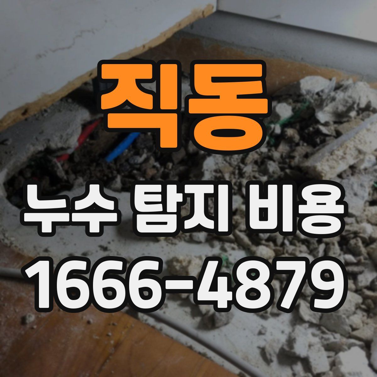 직동 누수 탐지 비용