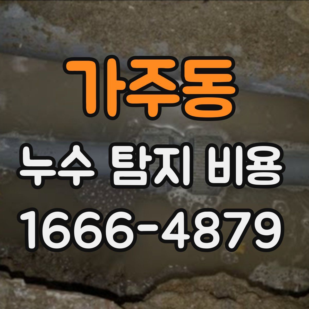 가주동 누수 탐지 비용