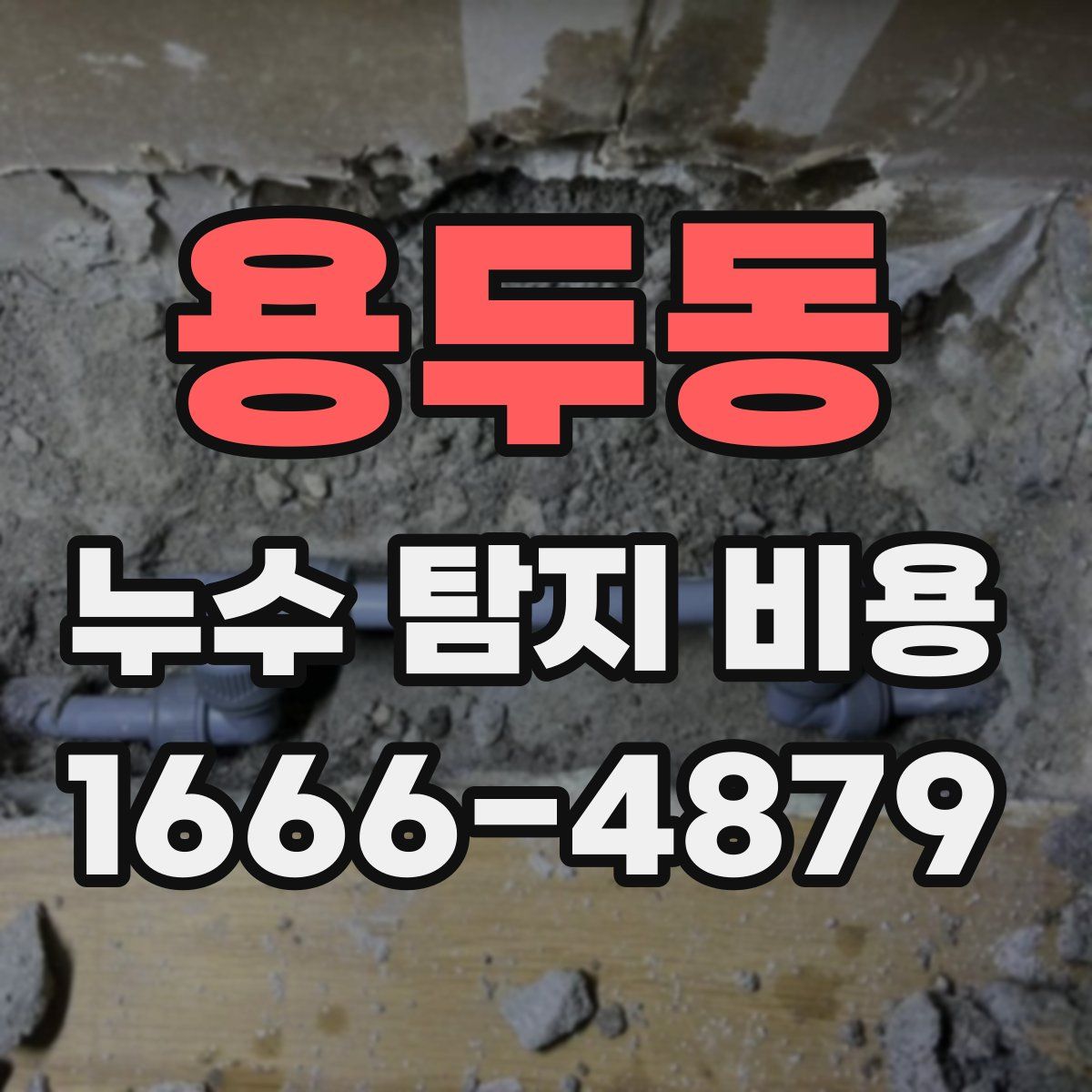 용두동 누수 탐지 비용