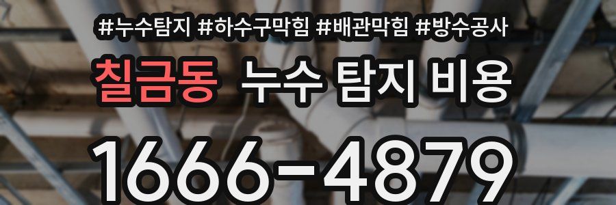 칠금동 누수 탐지 비용