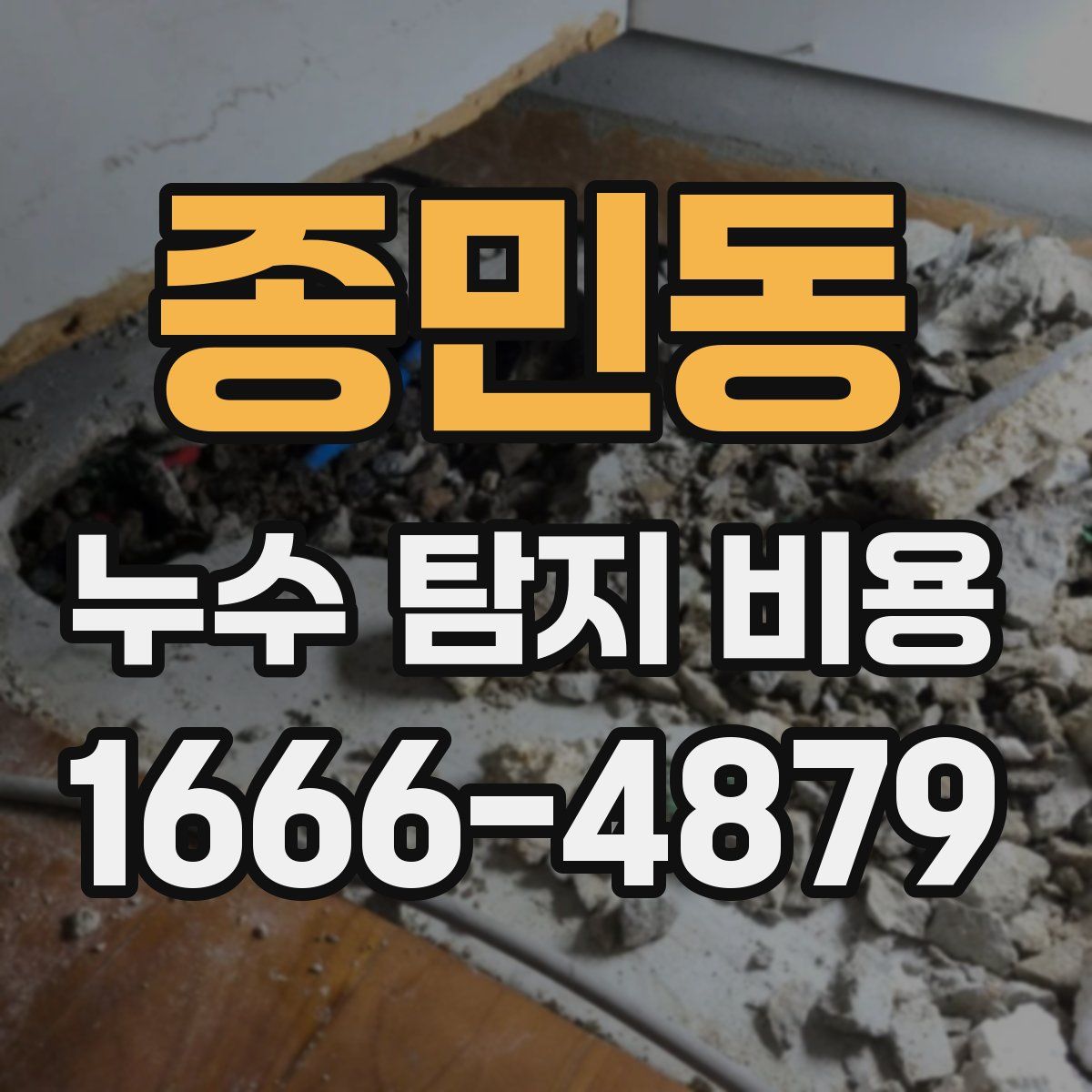 종민동 누수 탐지 비용