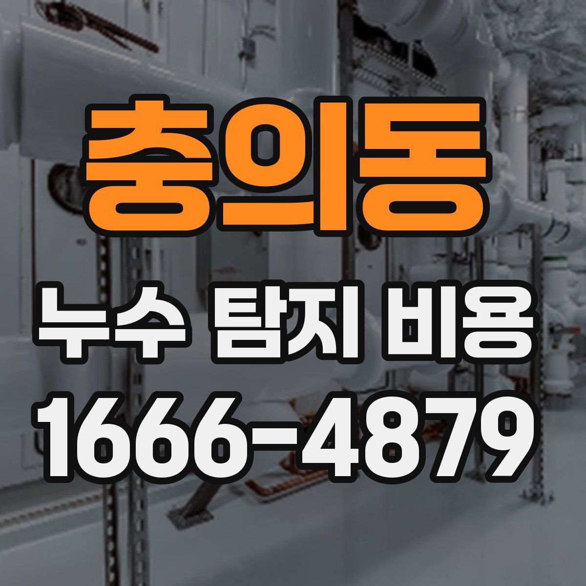 충의동 누수 탐지 비용