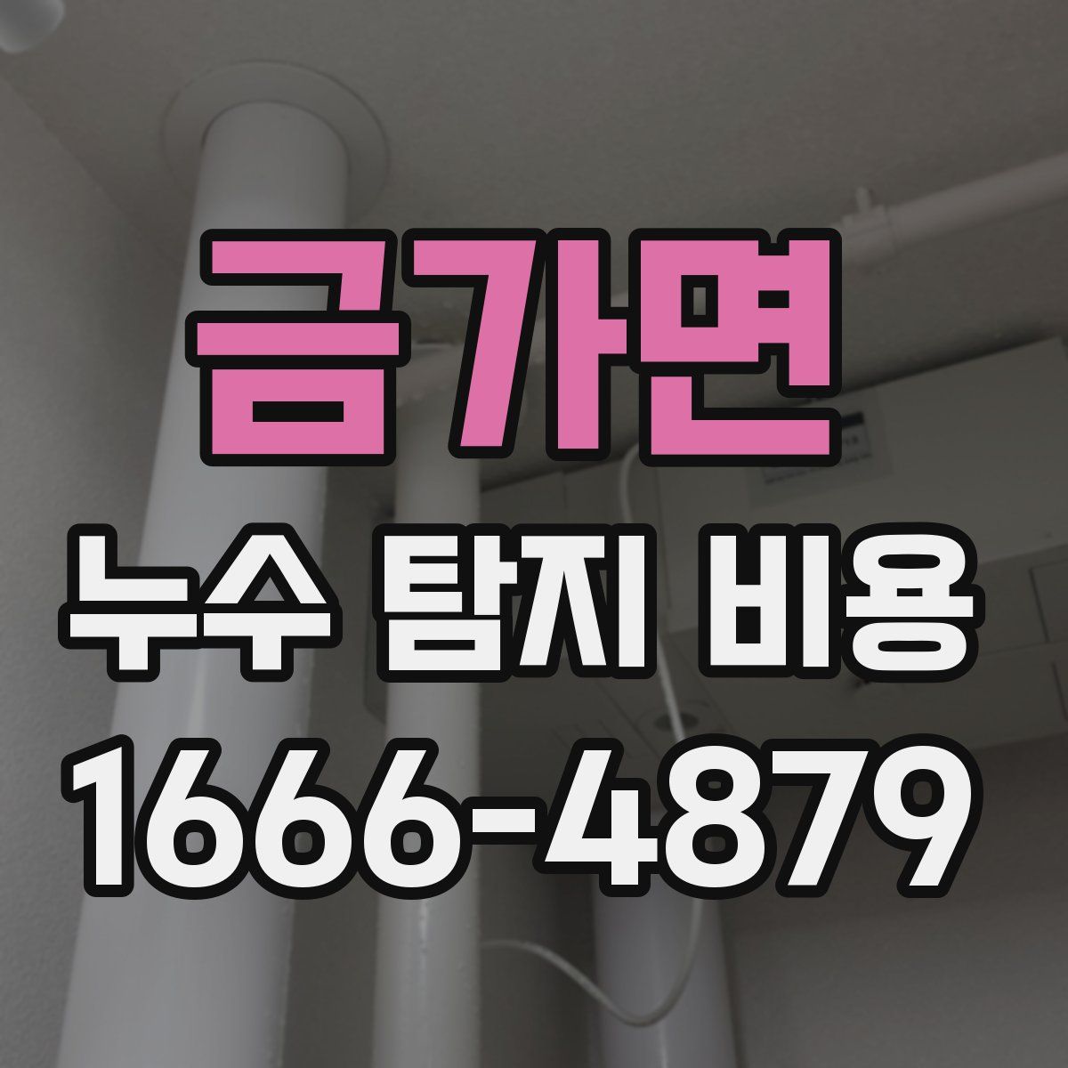 금가면 누수 탐지 비용