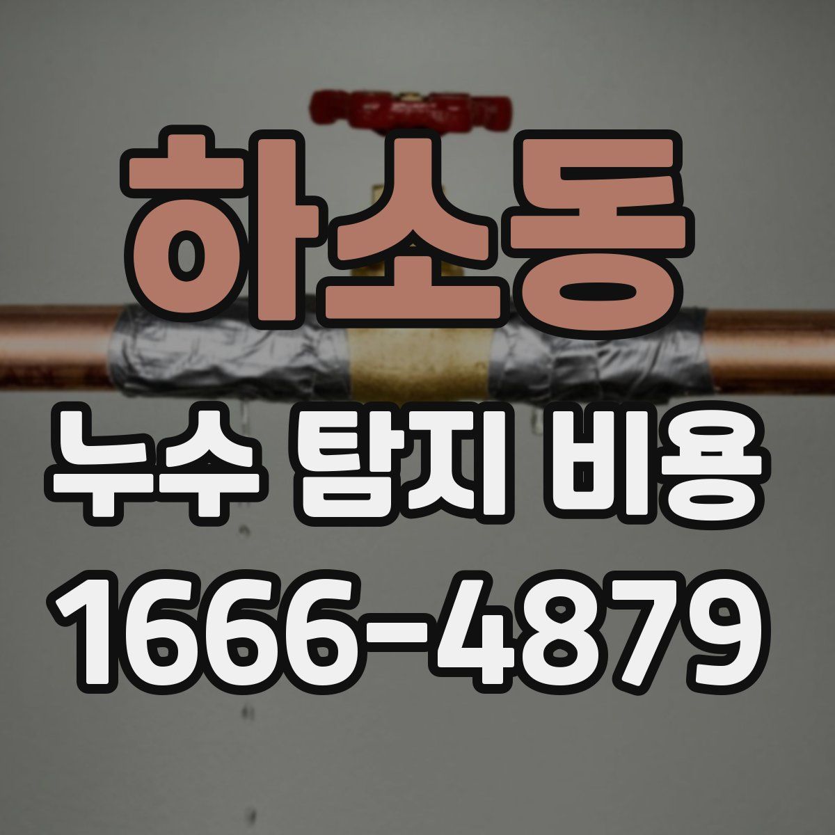 하소동 누수 탐지 비용