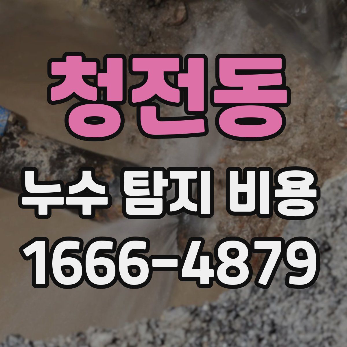 청전동 누수 탐지 비용