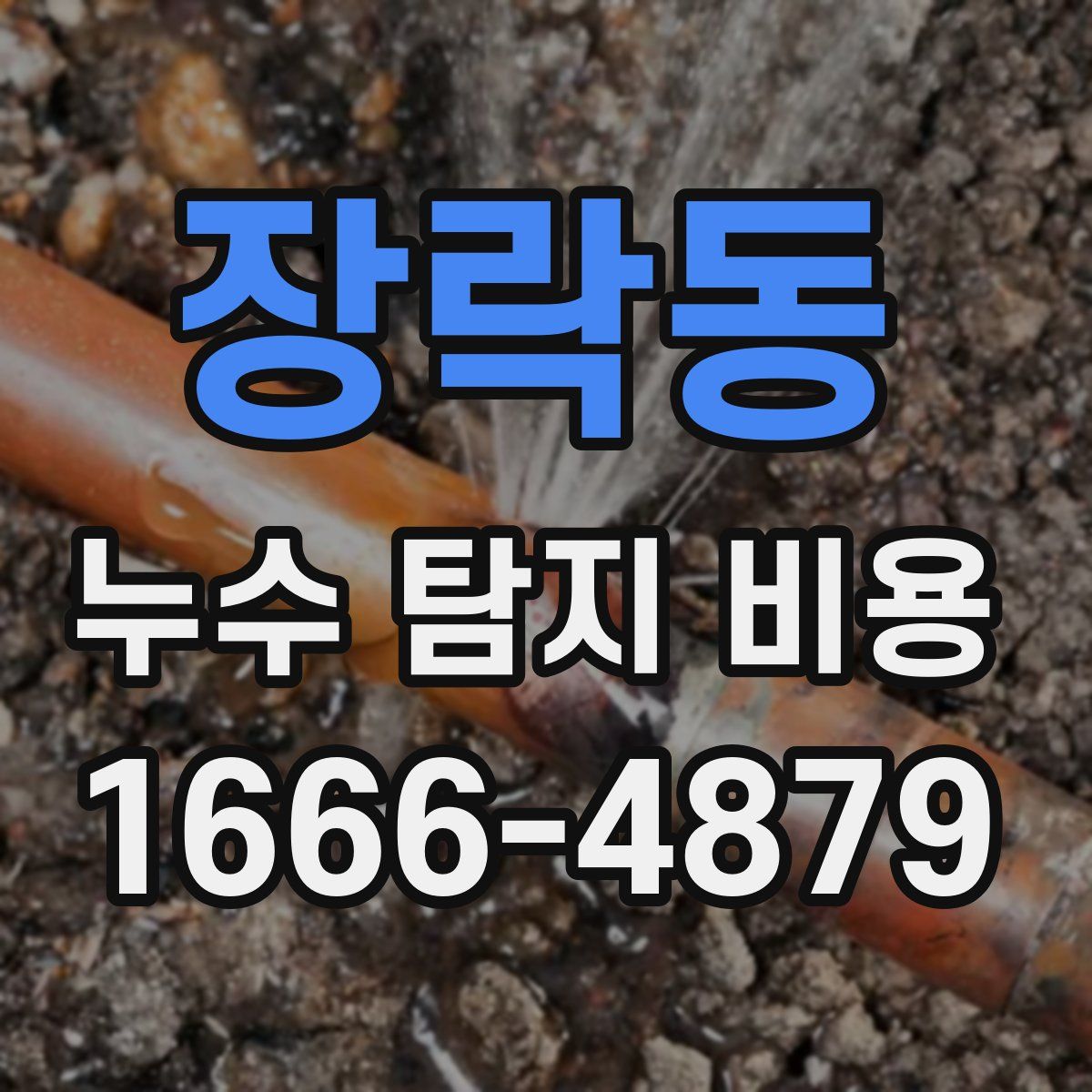 장락동 누수 탐지 비용