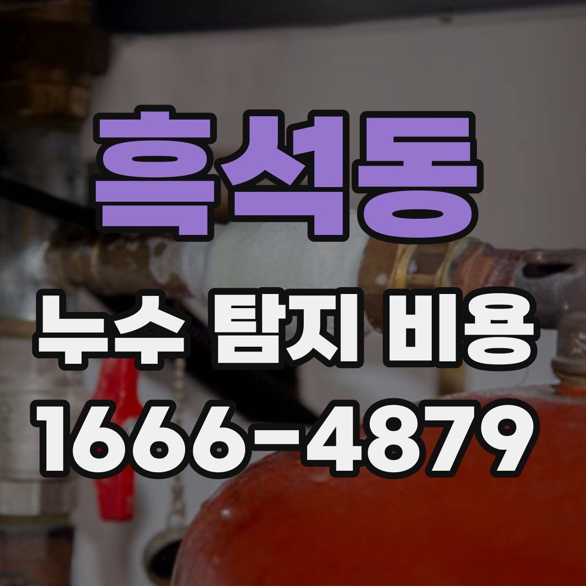 흑석동 누수 탐지 비용