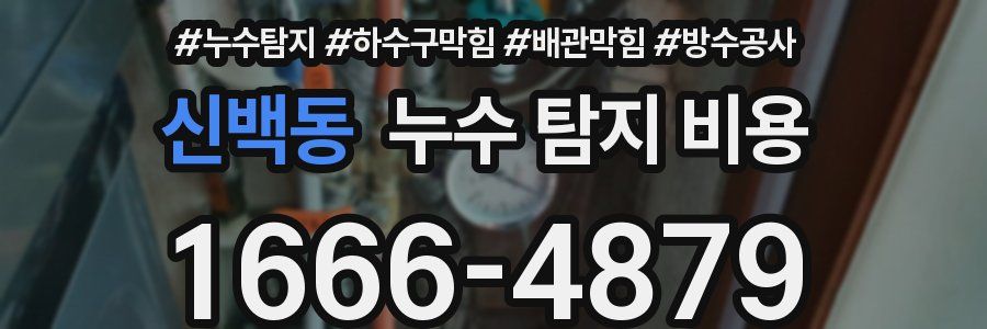 신백동 누수 탐지 비용