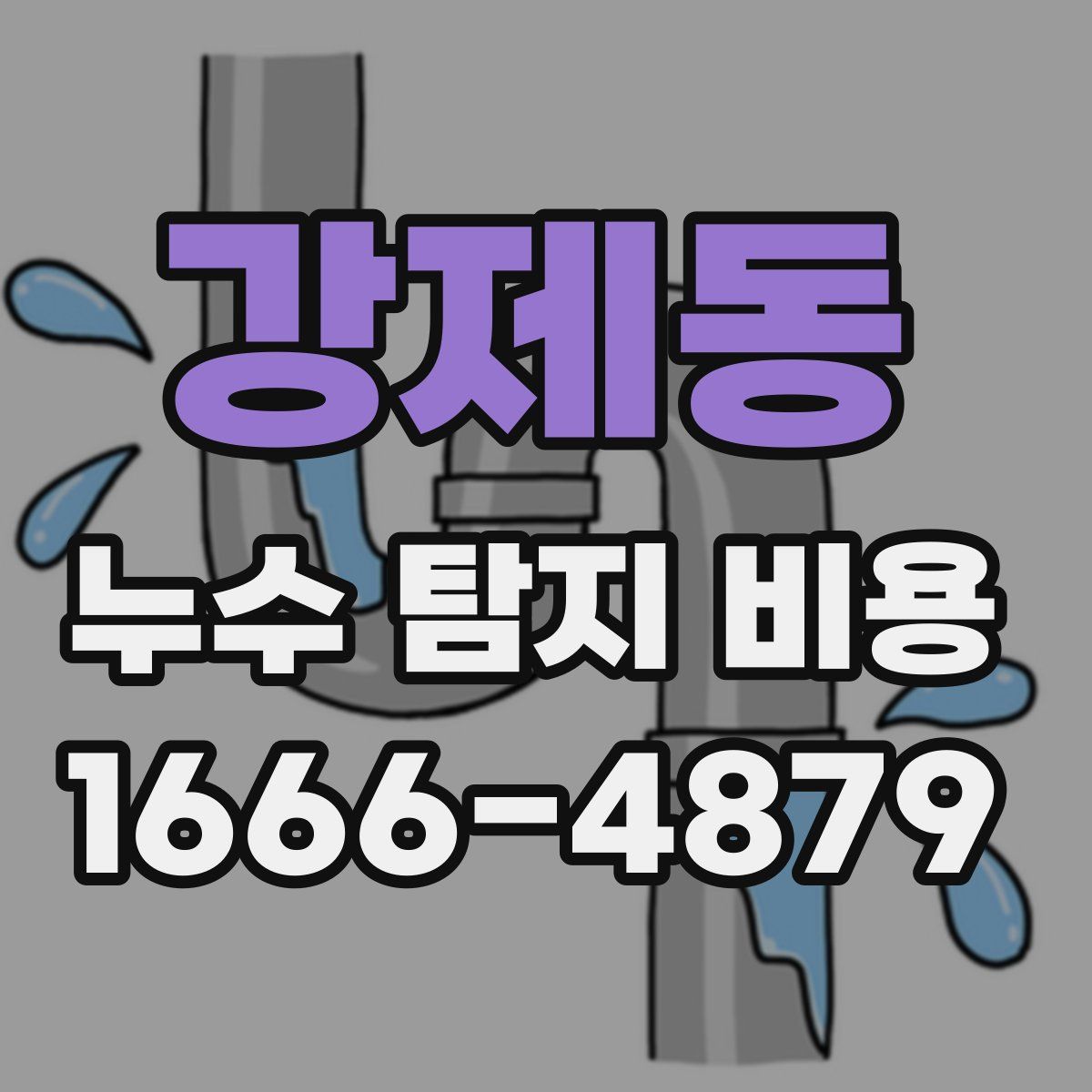 강제동 누수 탐지 비용