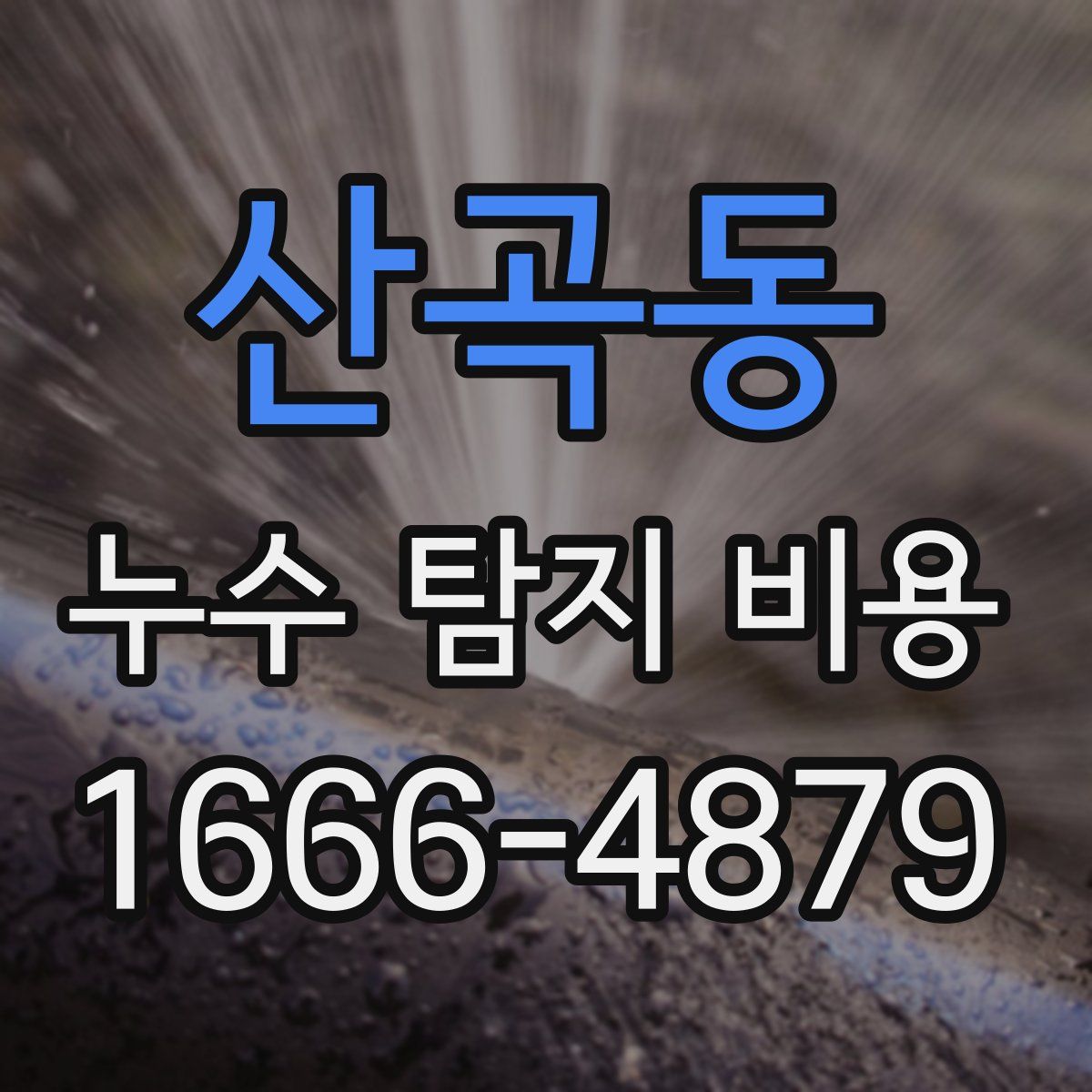 산곡동 누수 탐지 비용