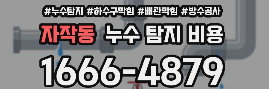 자작동 누수 탐지 비용