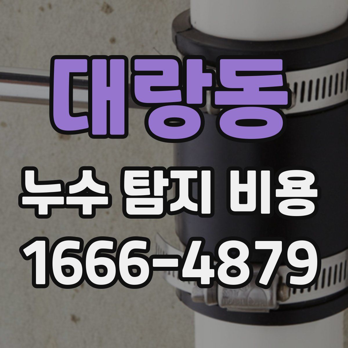 대랑동 누수 탐지 비용