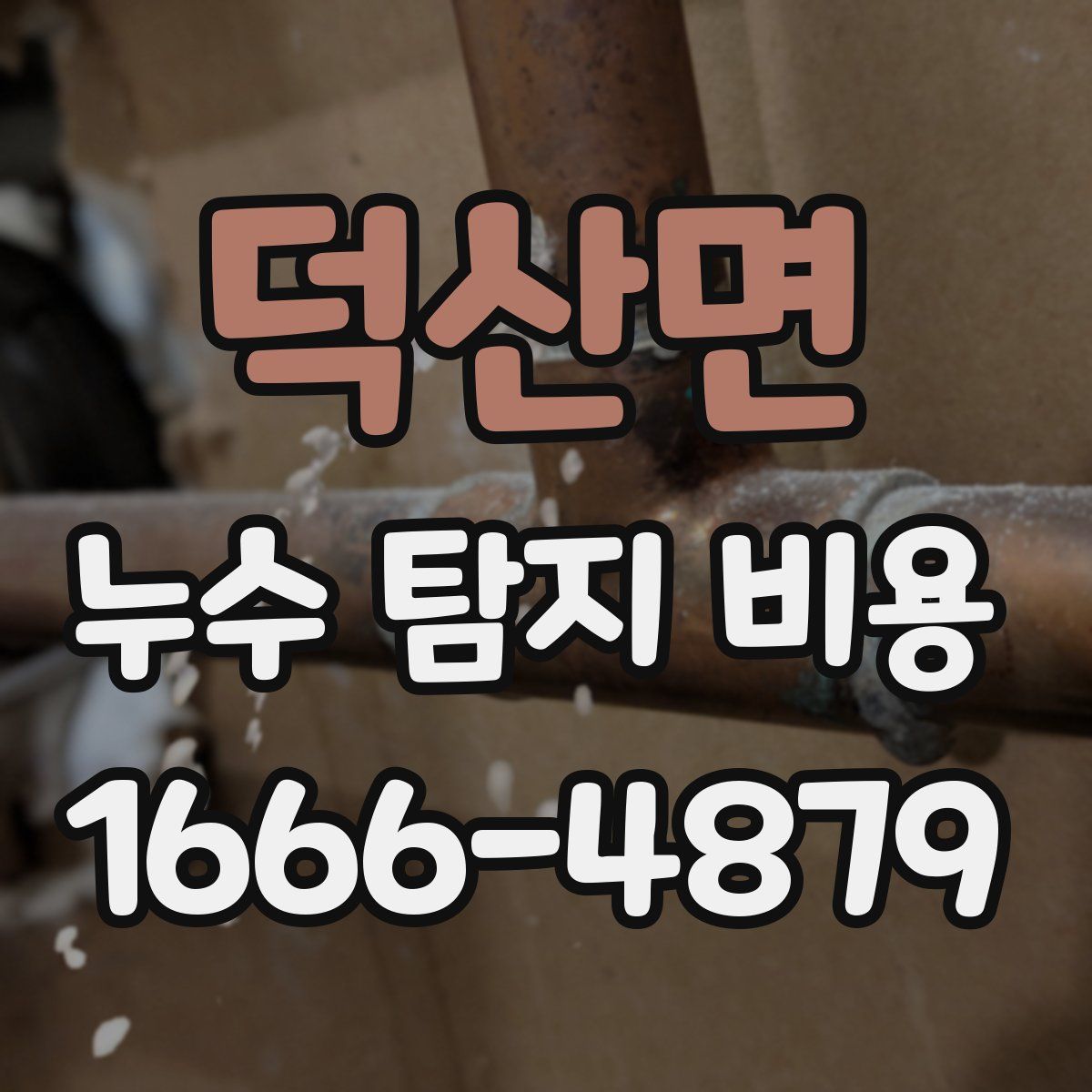 덕산면 누수 탐지 비용