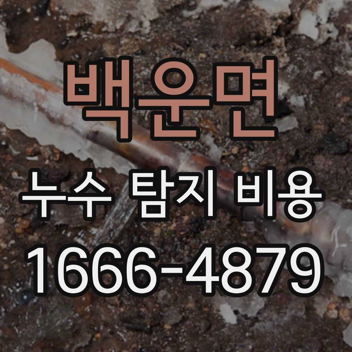 백운면 누수 탐지 비용