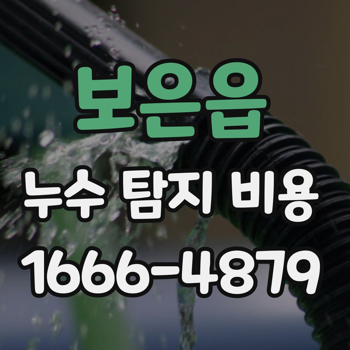 보은읍 누수 탐지 비용