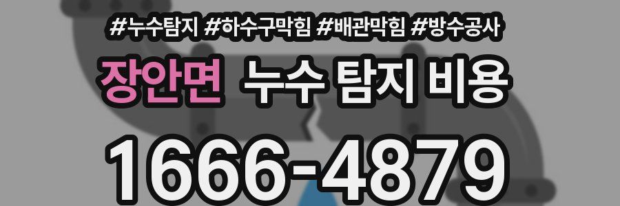 장안면 누수 탐지 비용