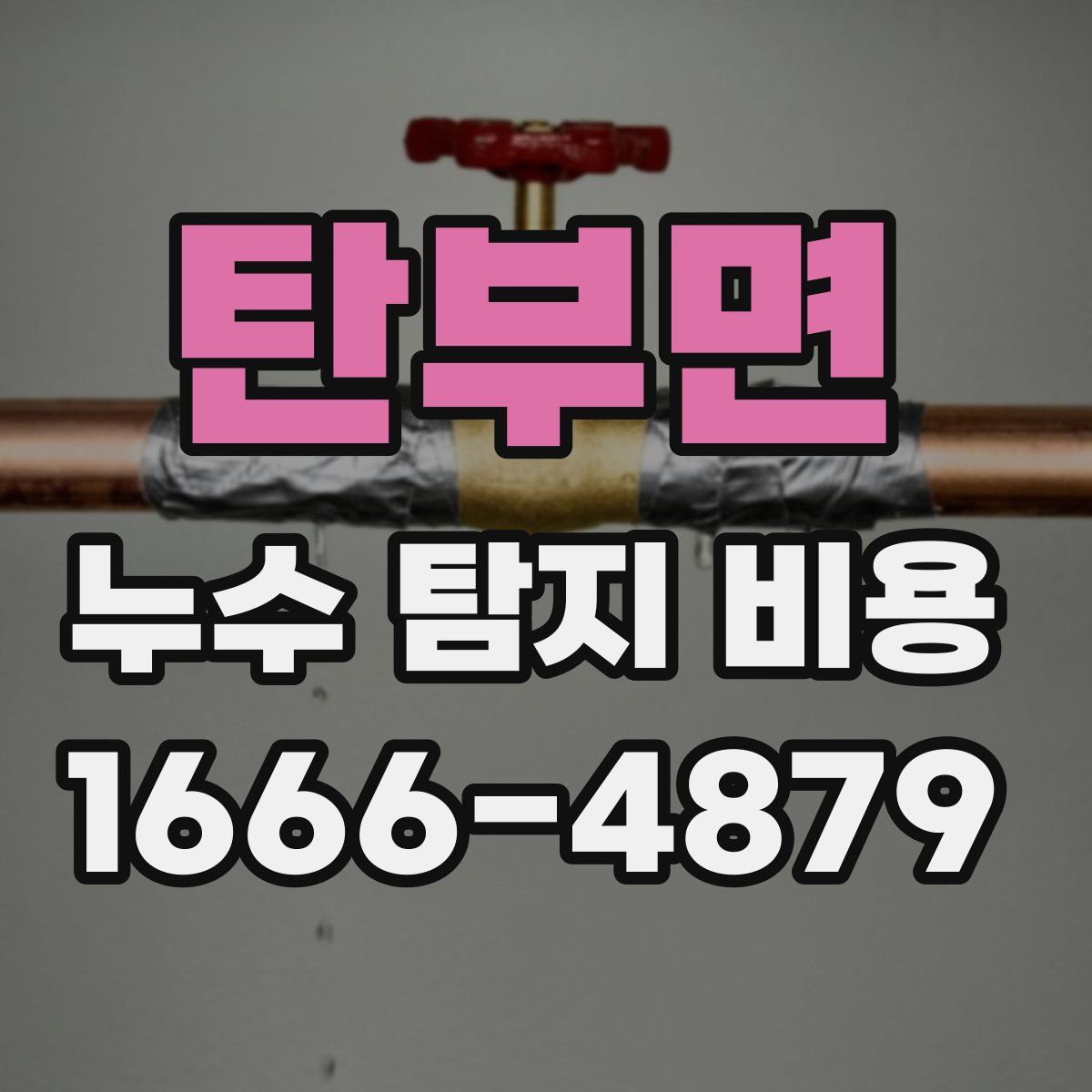 탄부면 누수 탐지 비용