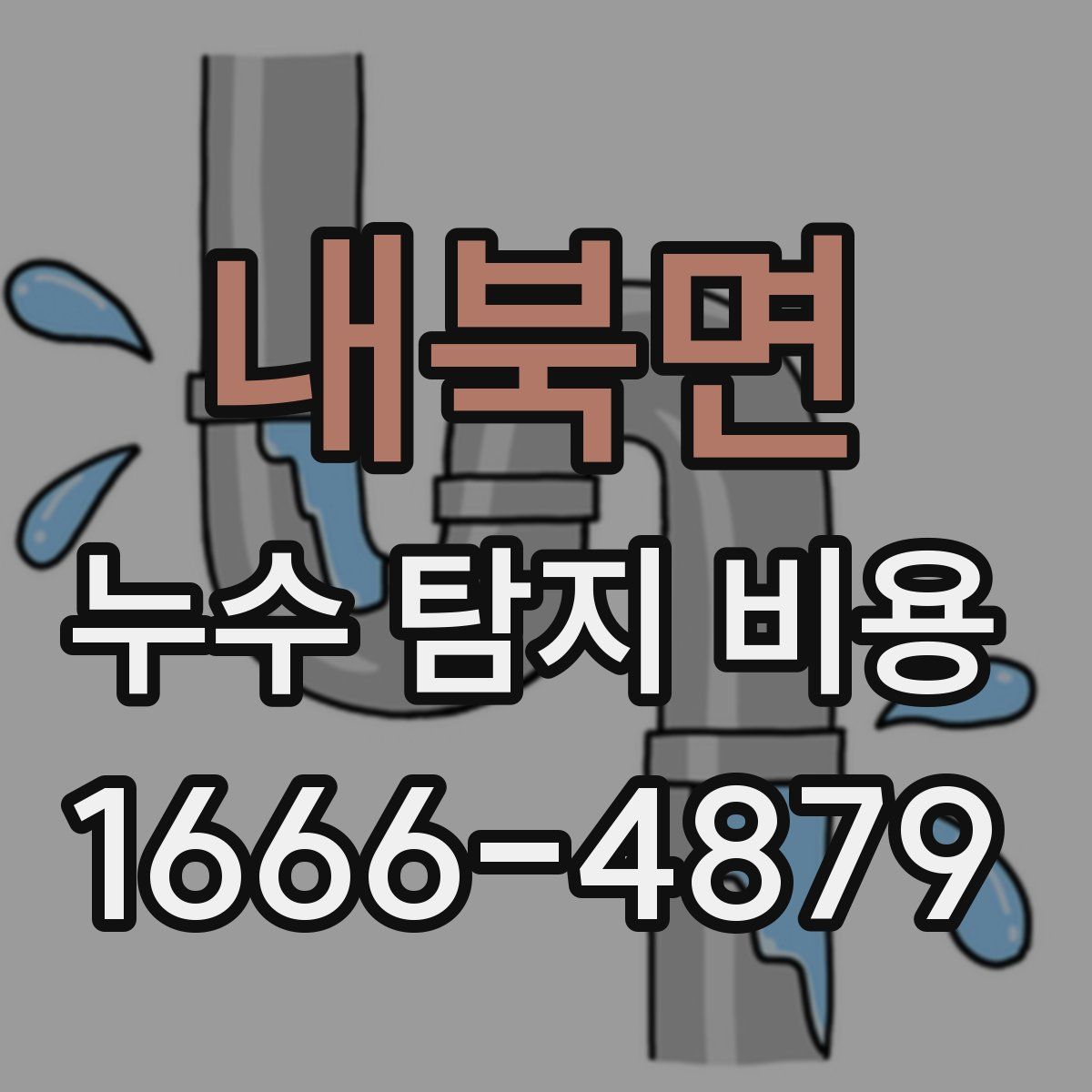 내북면 누수 탐지 비용