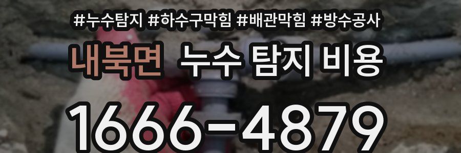 내북면 누수 탐지 비용