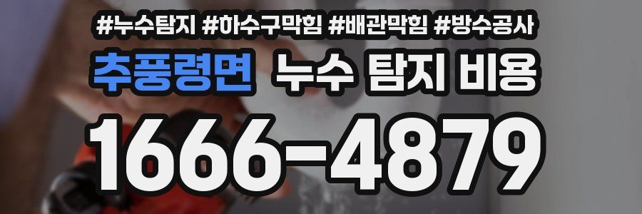 추풍령면 누수 탐지 비용