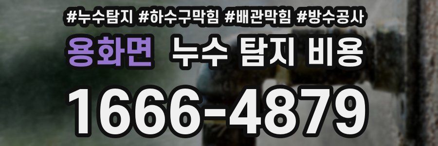 용화면 누수 탐지 비용