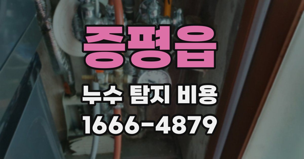 증평읍 누수 탐지 비용