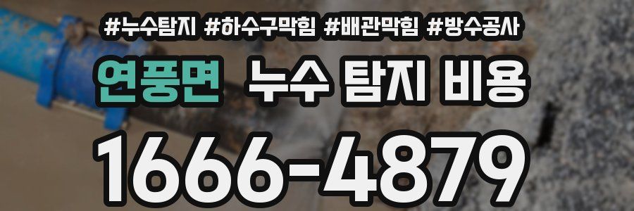 연풍면 누수 탐지 비용