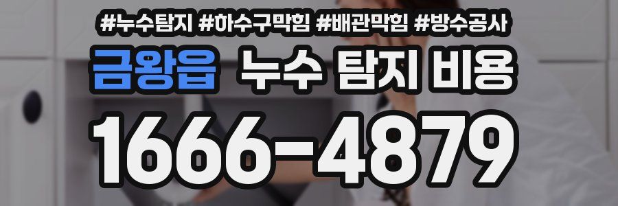 금왕읍 누수 탐지 비용