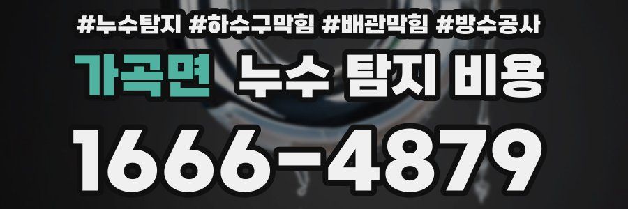 가곡면 누수 탐지 비용