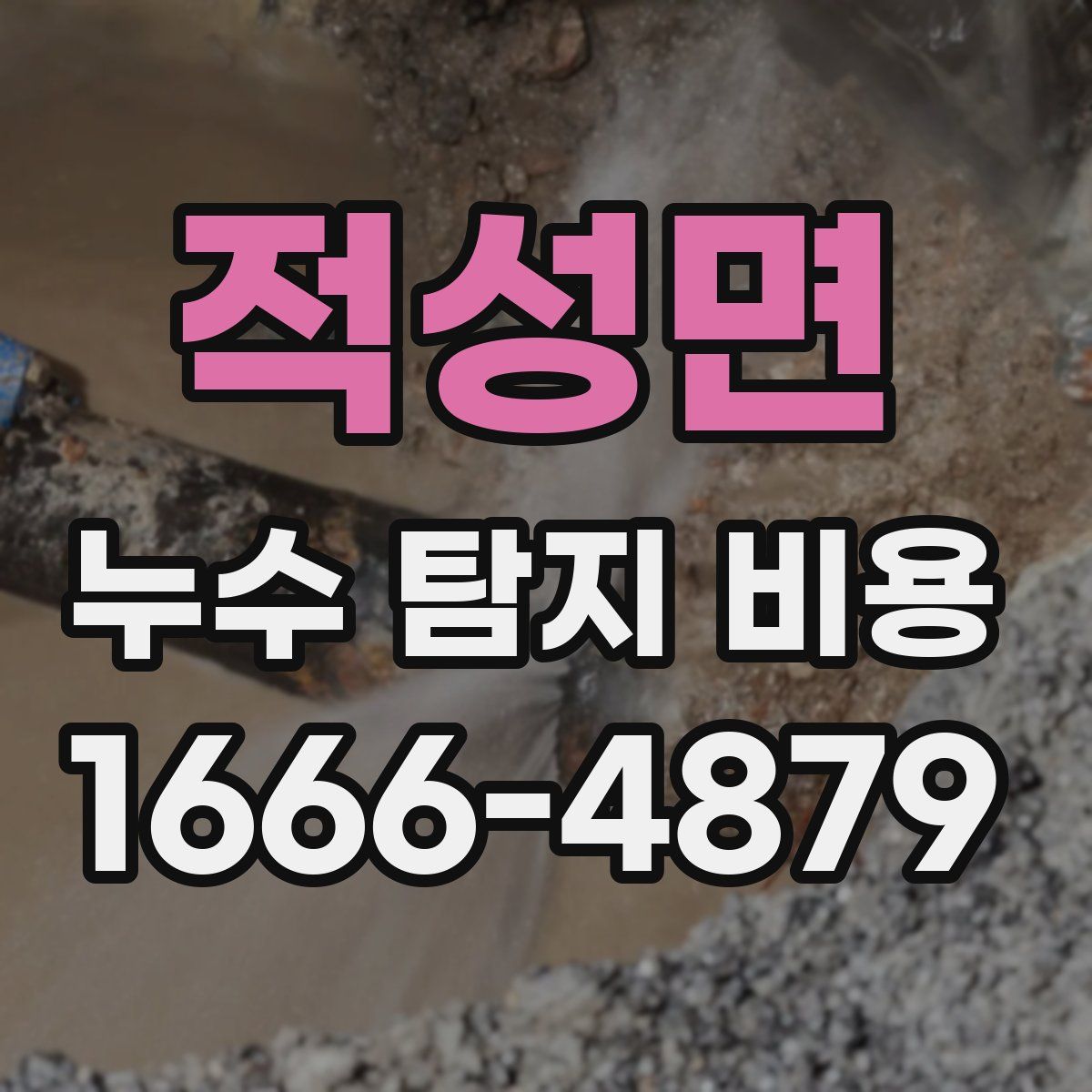 적성면 누수 탐지 비용