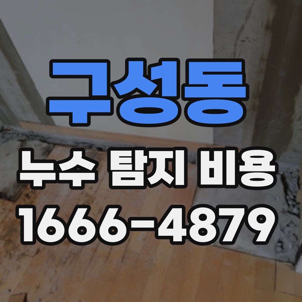 구성동 누수 탐지 비용