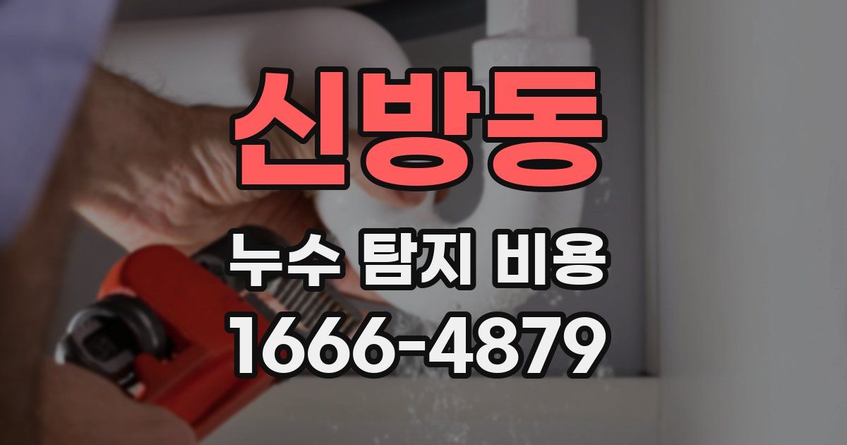 신방동 누수 탐지 비용