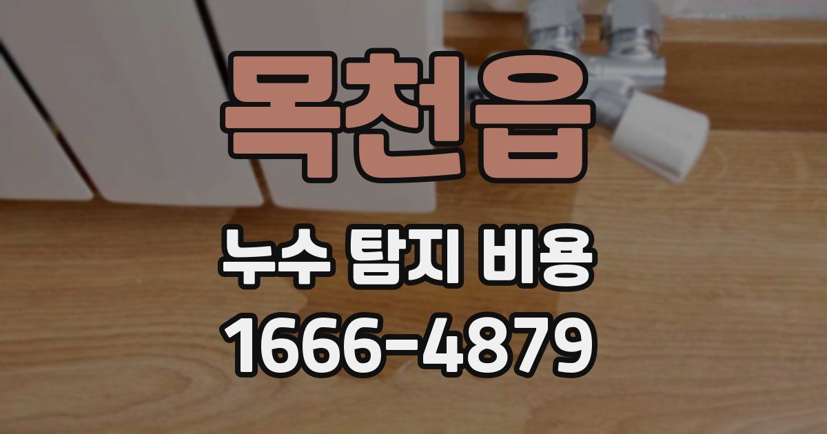 목천읍 누수 탐지 비용