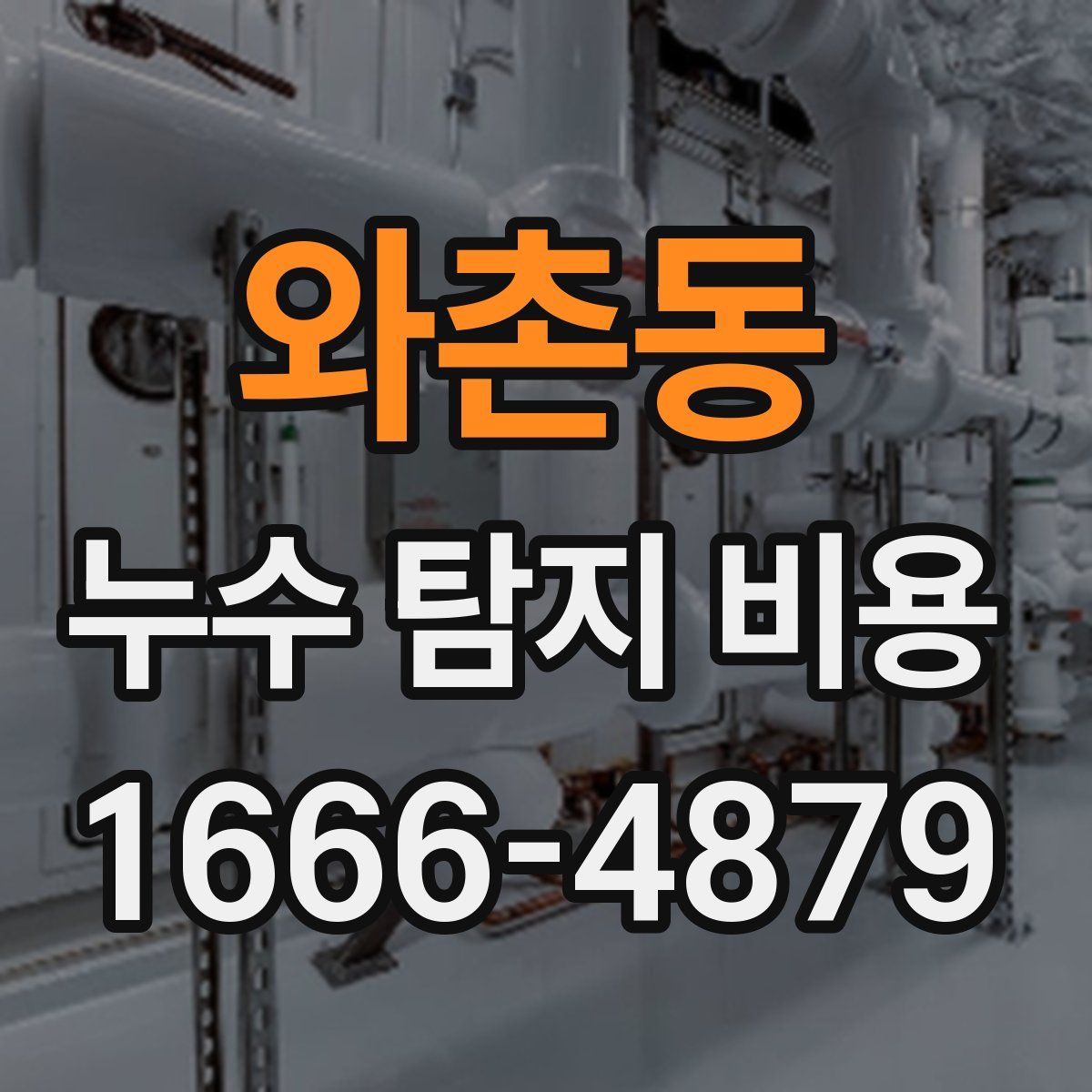 와촌동 누수 탐지 비용