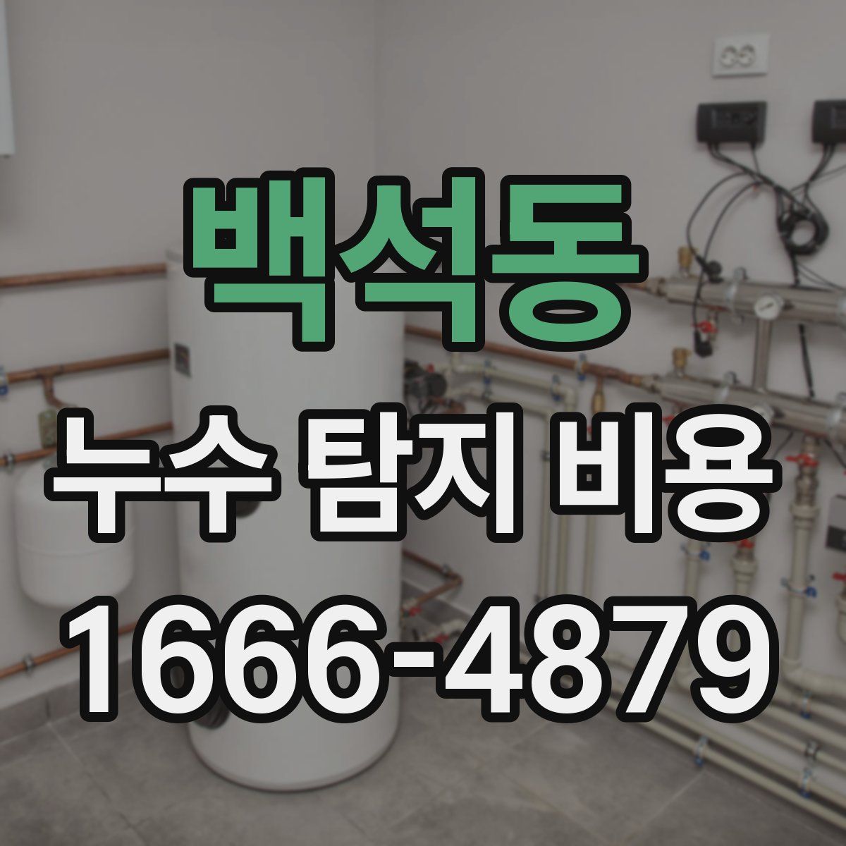 백석동 누수 탐지 비용