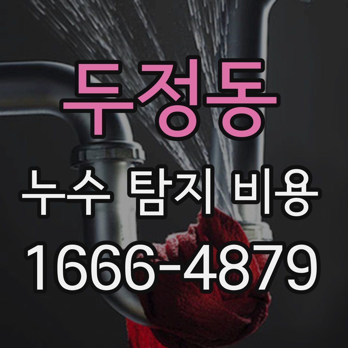 두정동 누수 탐지 비용