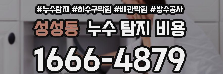 성성동 누수 탐지 비용