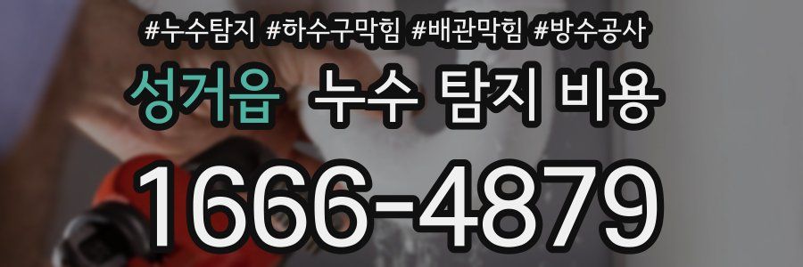 성거읍 누수 탐지 비용