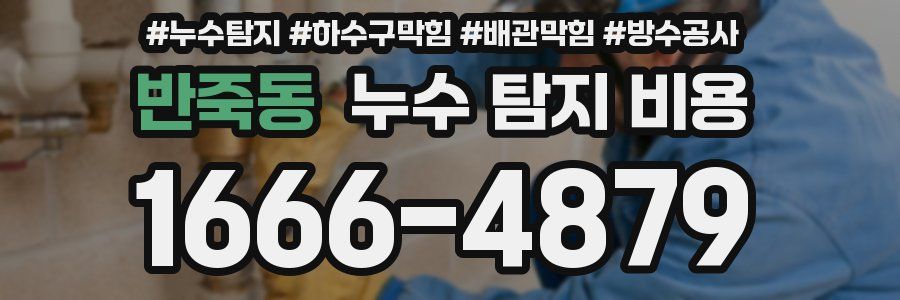 반죽동 누수 탐지 비용