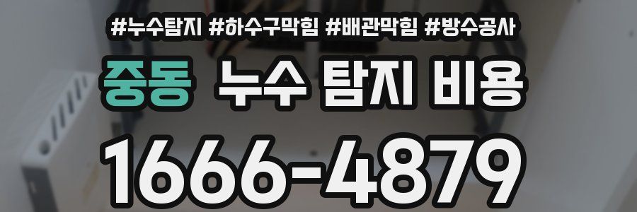 중동 누수 탐지 비용