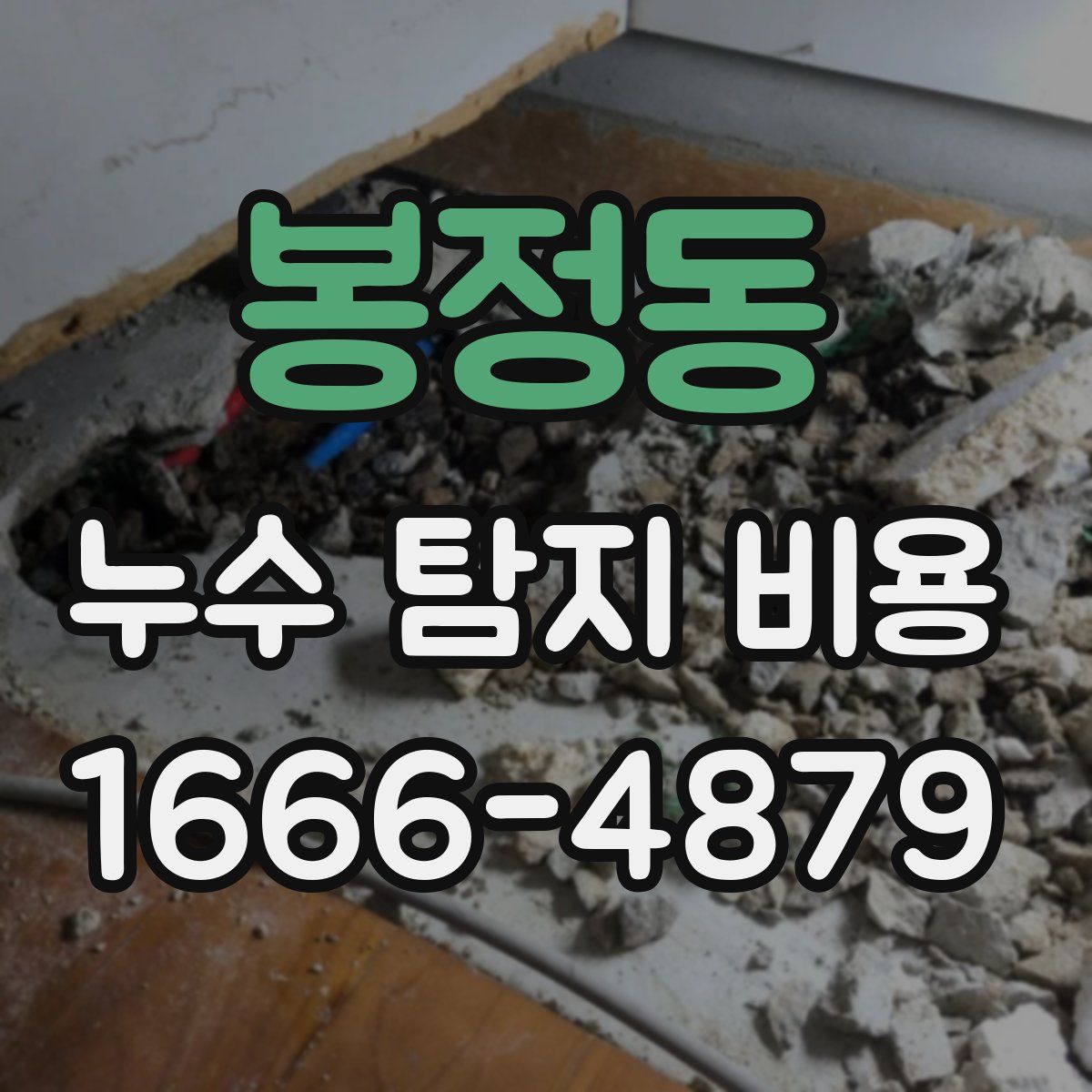 봉정동 누수 탐지 비용
