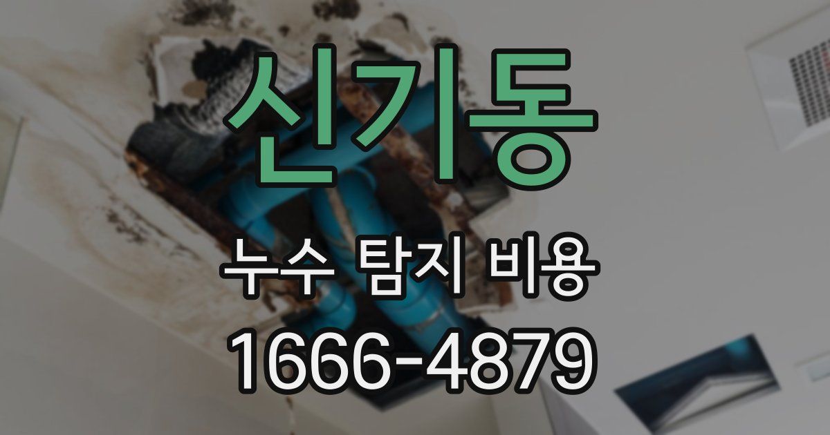 신기동 누수 탐지 비용