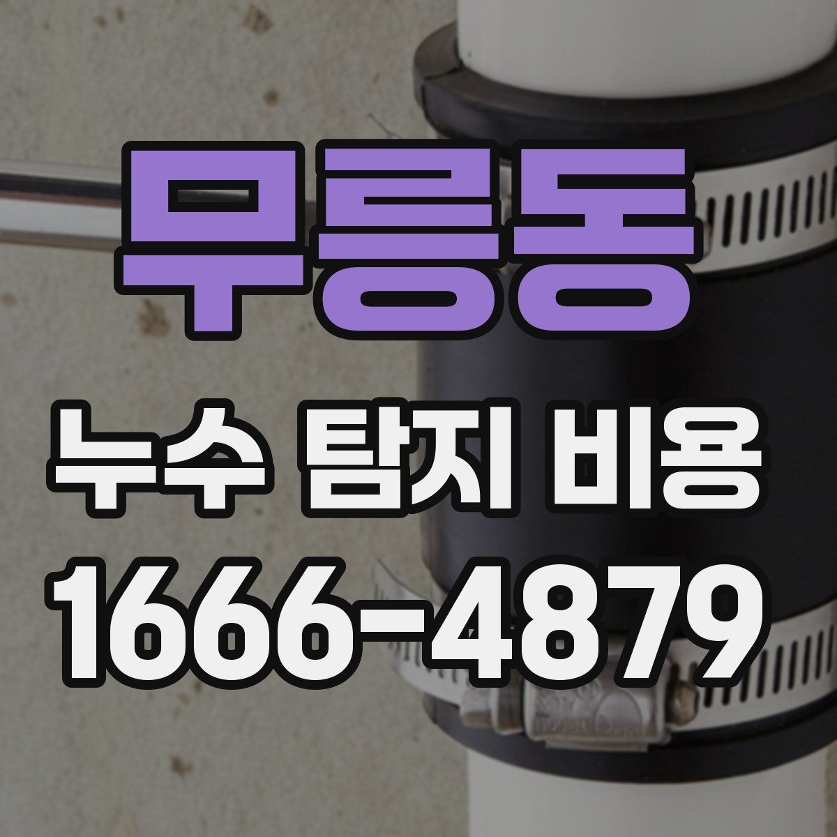 무릉동 누수 탐지 비용