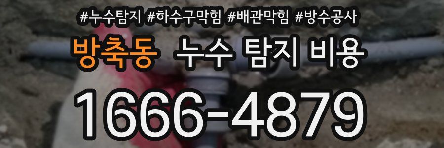 방축동 누수 탐지 비용