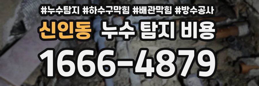 신인동 누수 탐지 비용