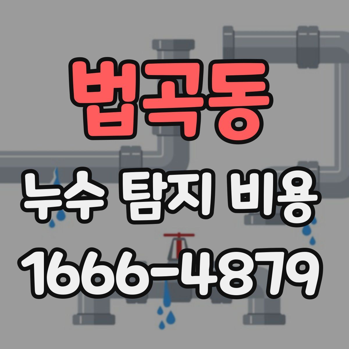 법곡동 누수 탐지 비용